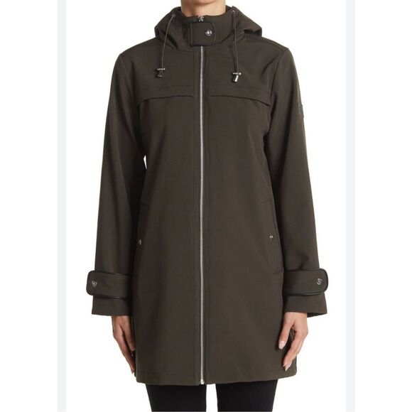 Lauren Ralph Lauren Green Water Resistant Hooded Fall Jacket Size XS - Picture 1 of 12